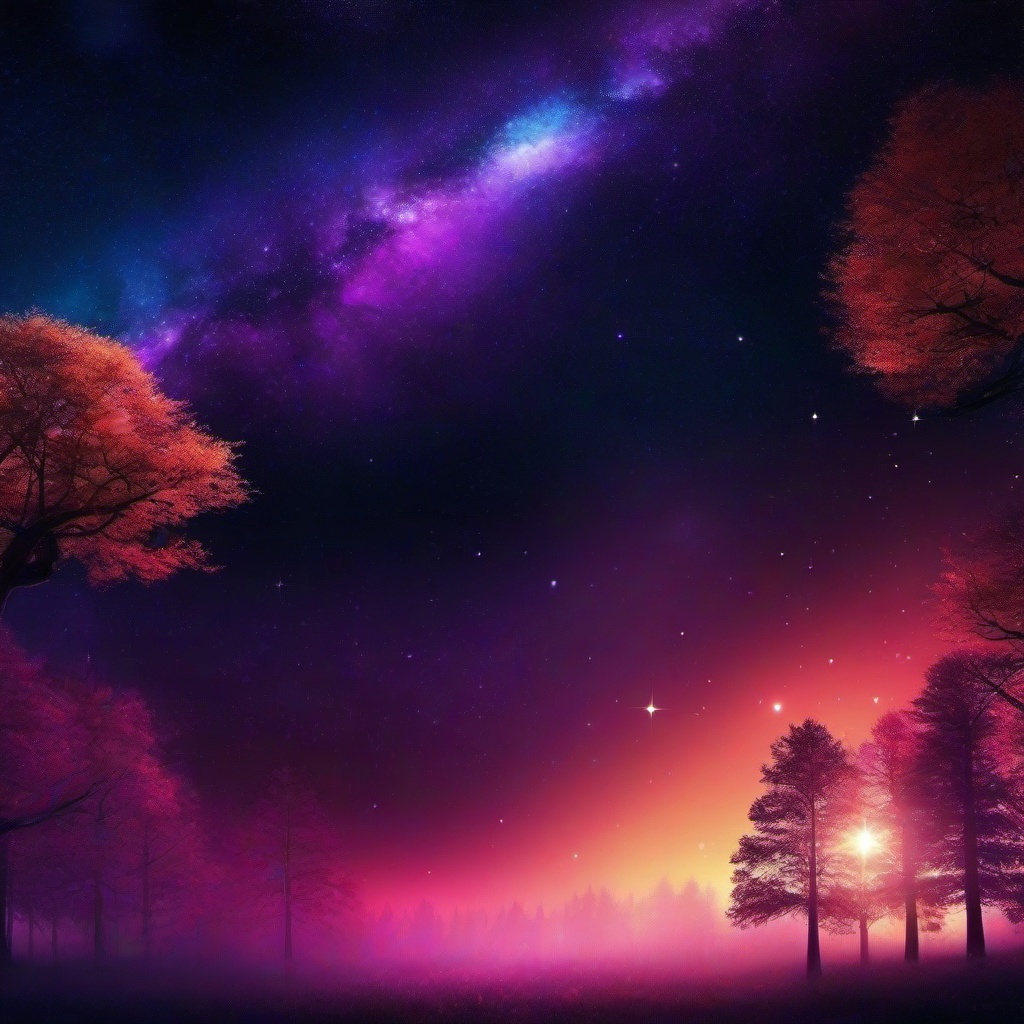 Galaxy Background Wallpaper - galaxy forest background  