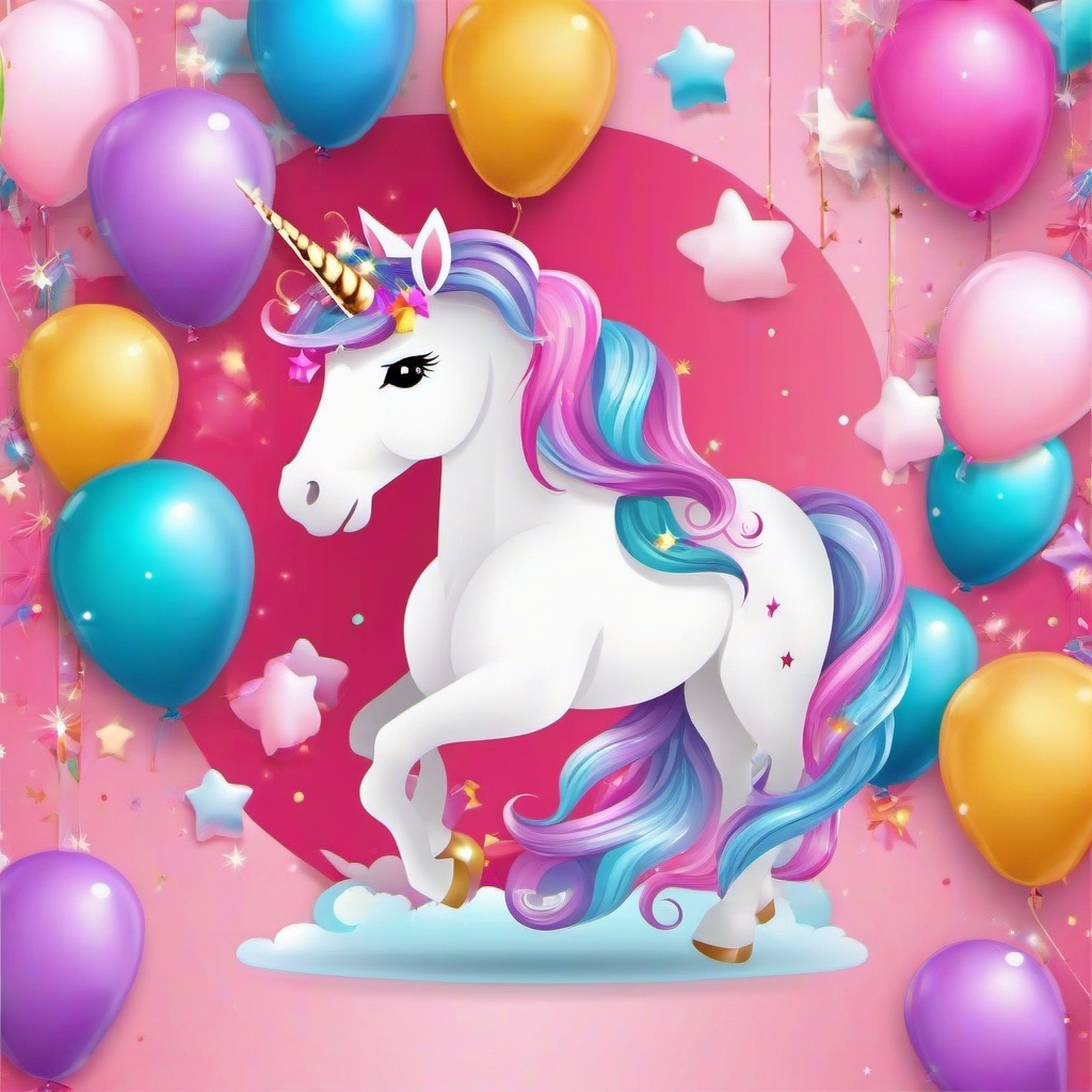 Birthday Background Wallpaper - unicorn theme backdrop  