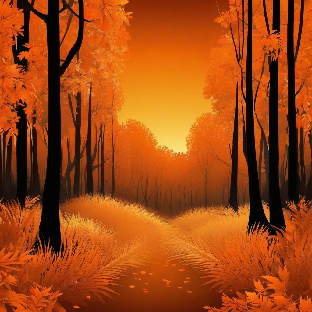 Orange Background Wallpaper - orange forest background  