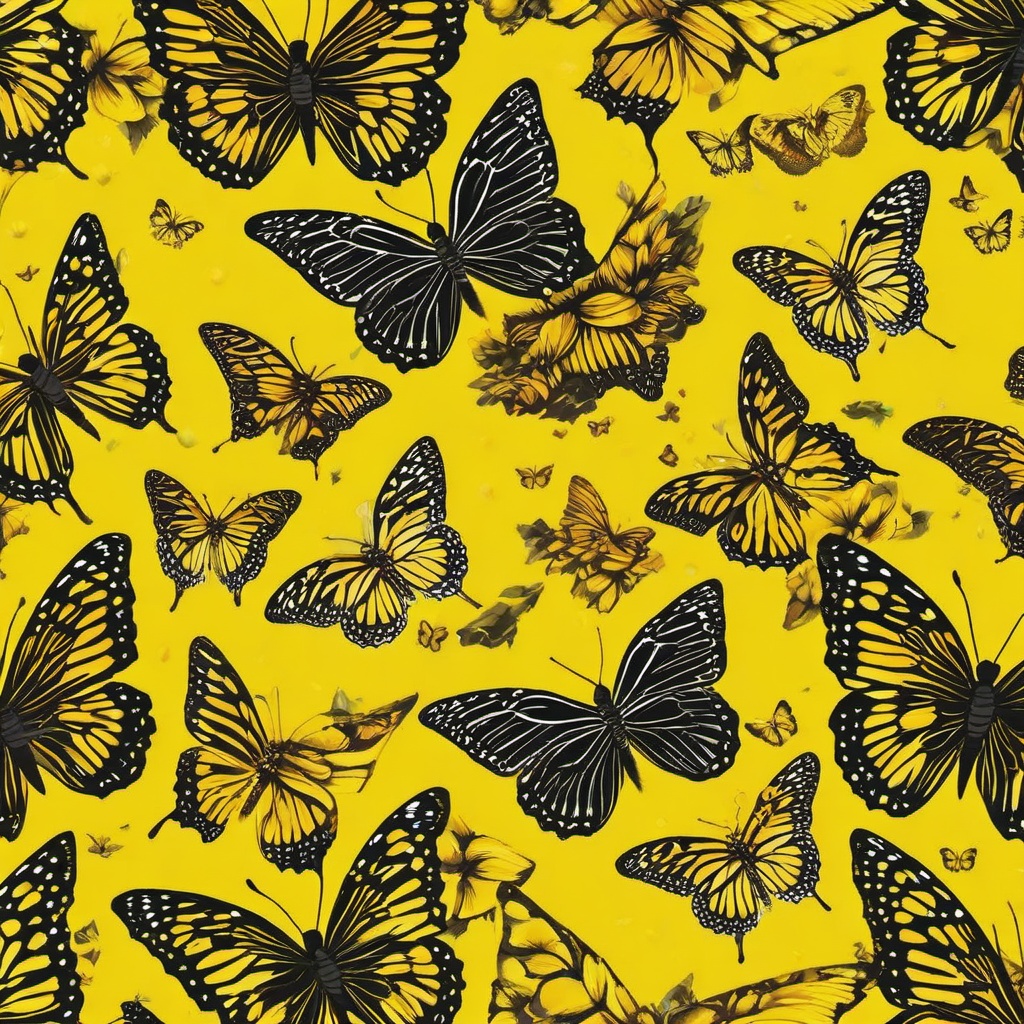 Butterfly Background Wallpaper - yellow butterfly wallpaper aesthetic  