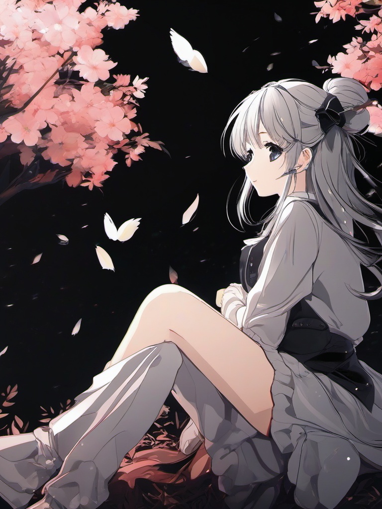 Wallpaper Aesthetic Anime Black  ,desktop background wallpaper