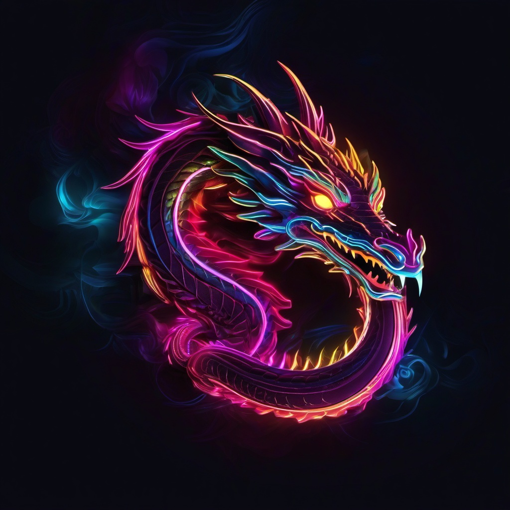 Neon Background Wallpaper - neon dragon wallpaper  