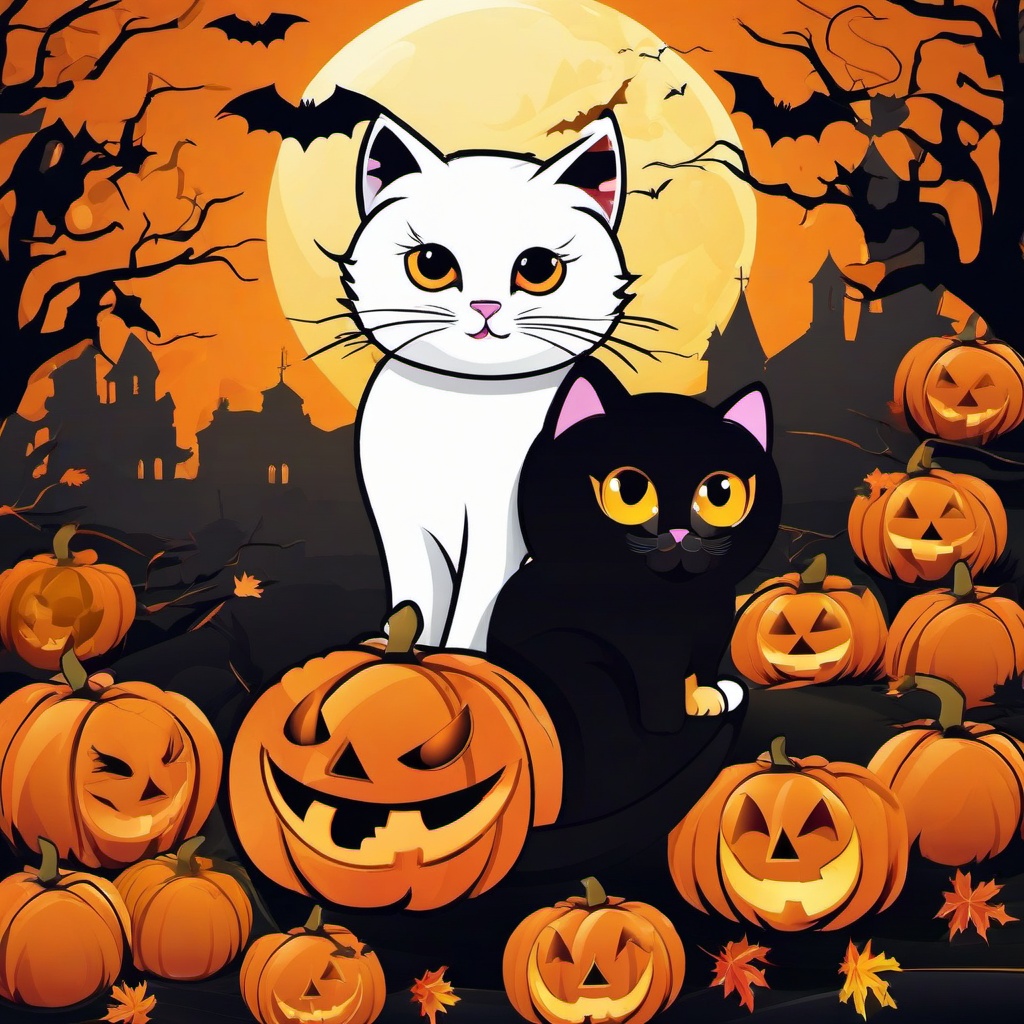 Cat Background Wallpaper - halloween kitty background  