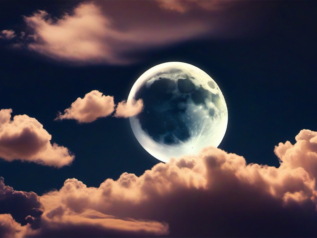 Moon Clouds Background  ,desktop background wallpaper