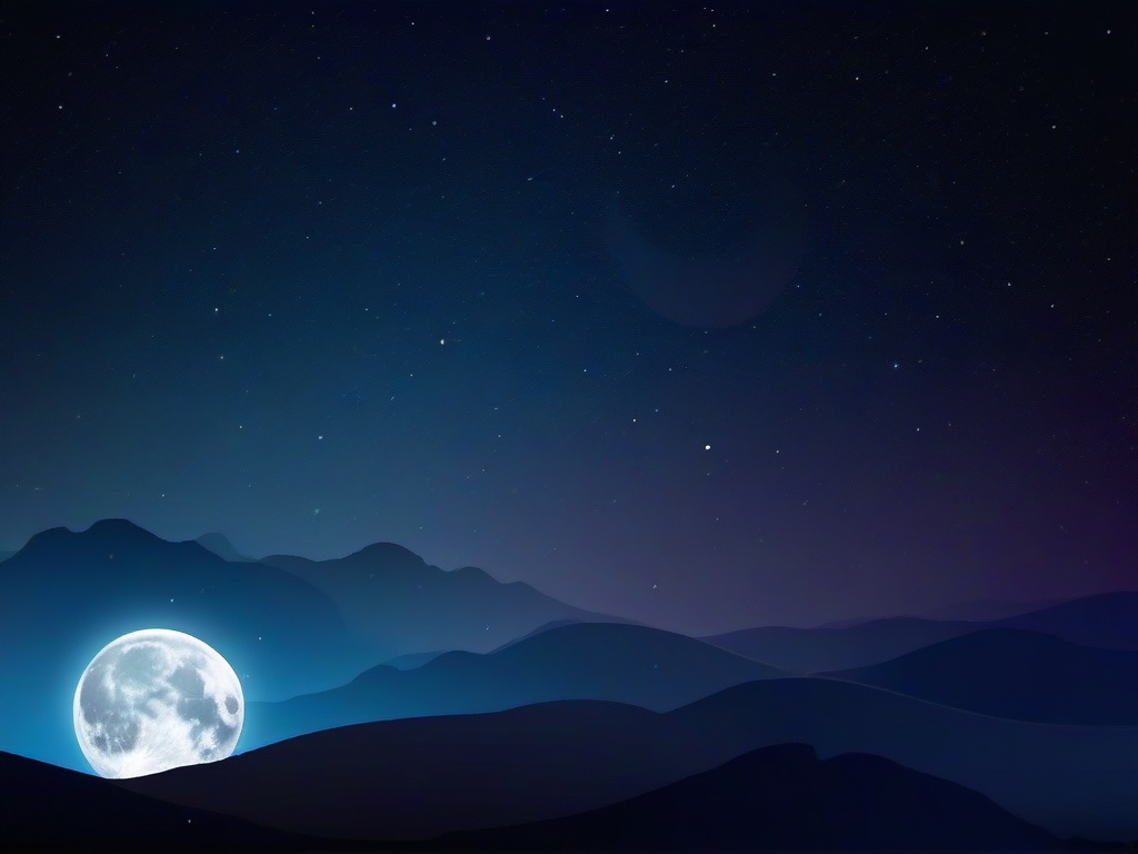 Night Sky Background With Moon  ,desktop background wallpaper