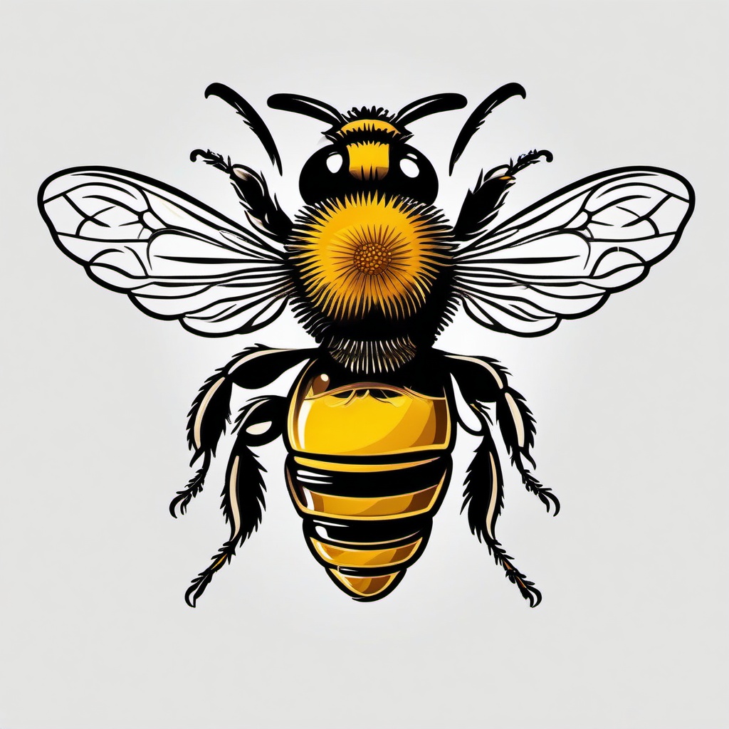 honey bee tattoo small  vector tattoo design