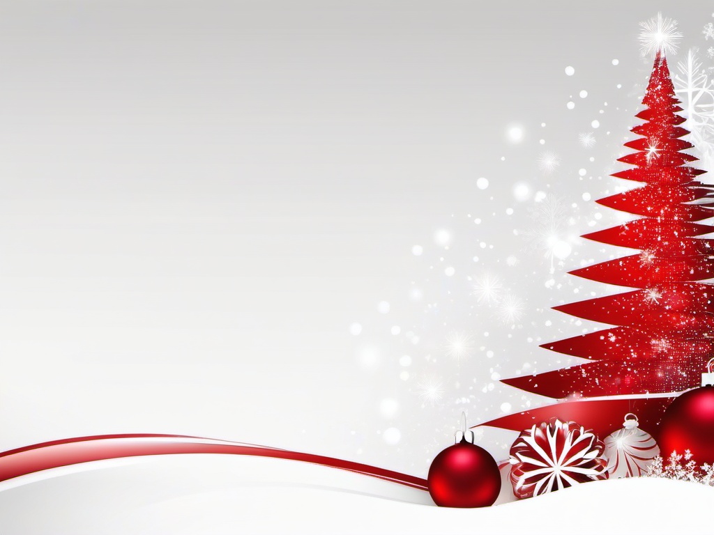 Red And White Christmas Background  