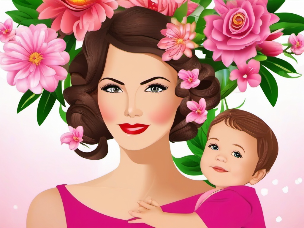 Happy Mothers Day  clipart