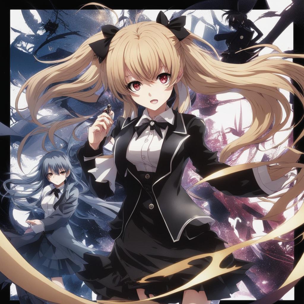 junko enoshima creates chaos and destruction with her sinister plans. 