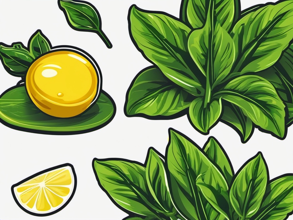 Sorrel Sticker - Enjoy the tangy and lemony flavor of sorrel leaves, a delightful addition to salads and soups, , sticker vector art, minimalist design