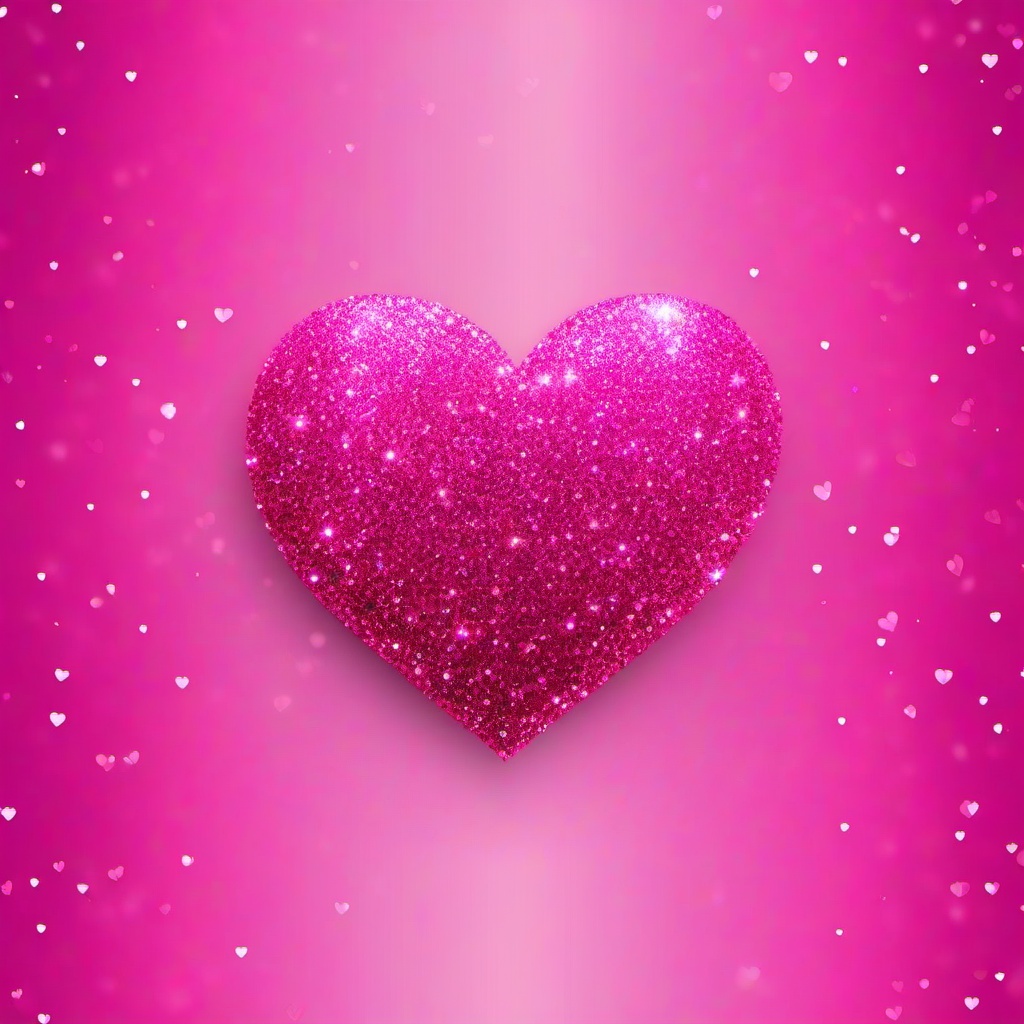 Heart Background Wallpaper - pink heart glitter background  