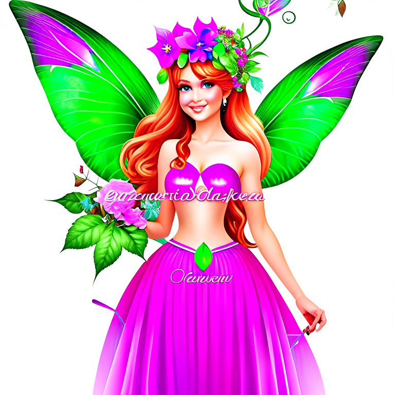 fairy clipart - titania, the enchanting queen of fairies. 