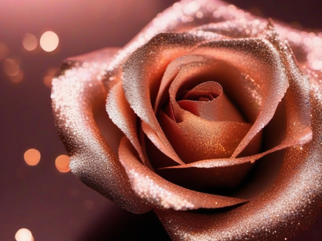 Rose Gold Glitter Background  