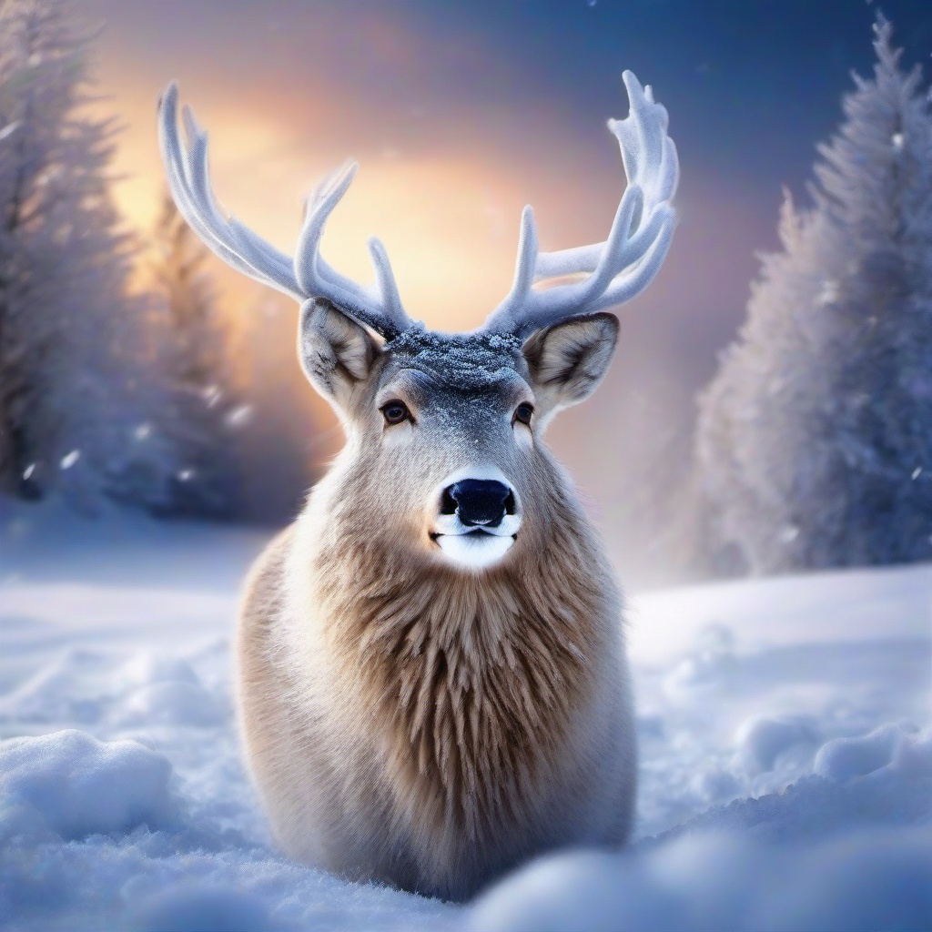 Winter background wallpaper - winter animal wallpaper  