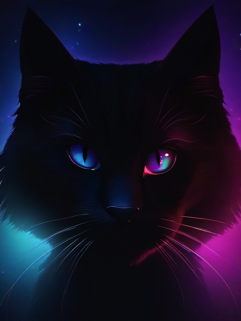 Dark Cat Wallpaper  ,mobile iphone background wallpaper