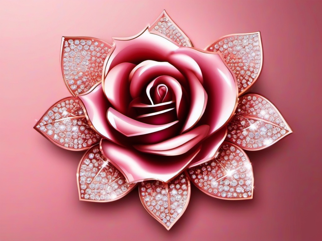 rose gold diamond pink rose cute wallpapers  ,desktop background wallpaper