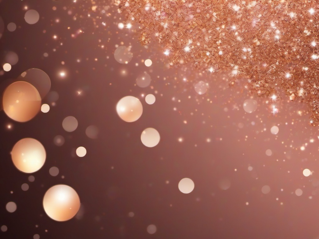 Rose Gold Sparkles Background  