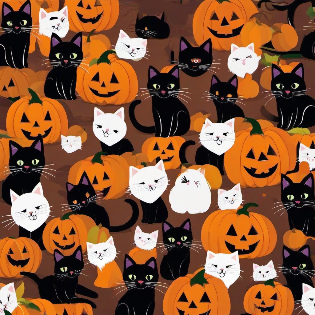 Cat Background Wallpaper - halloween kitten wallpaper  