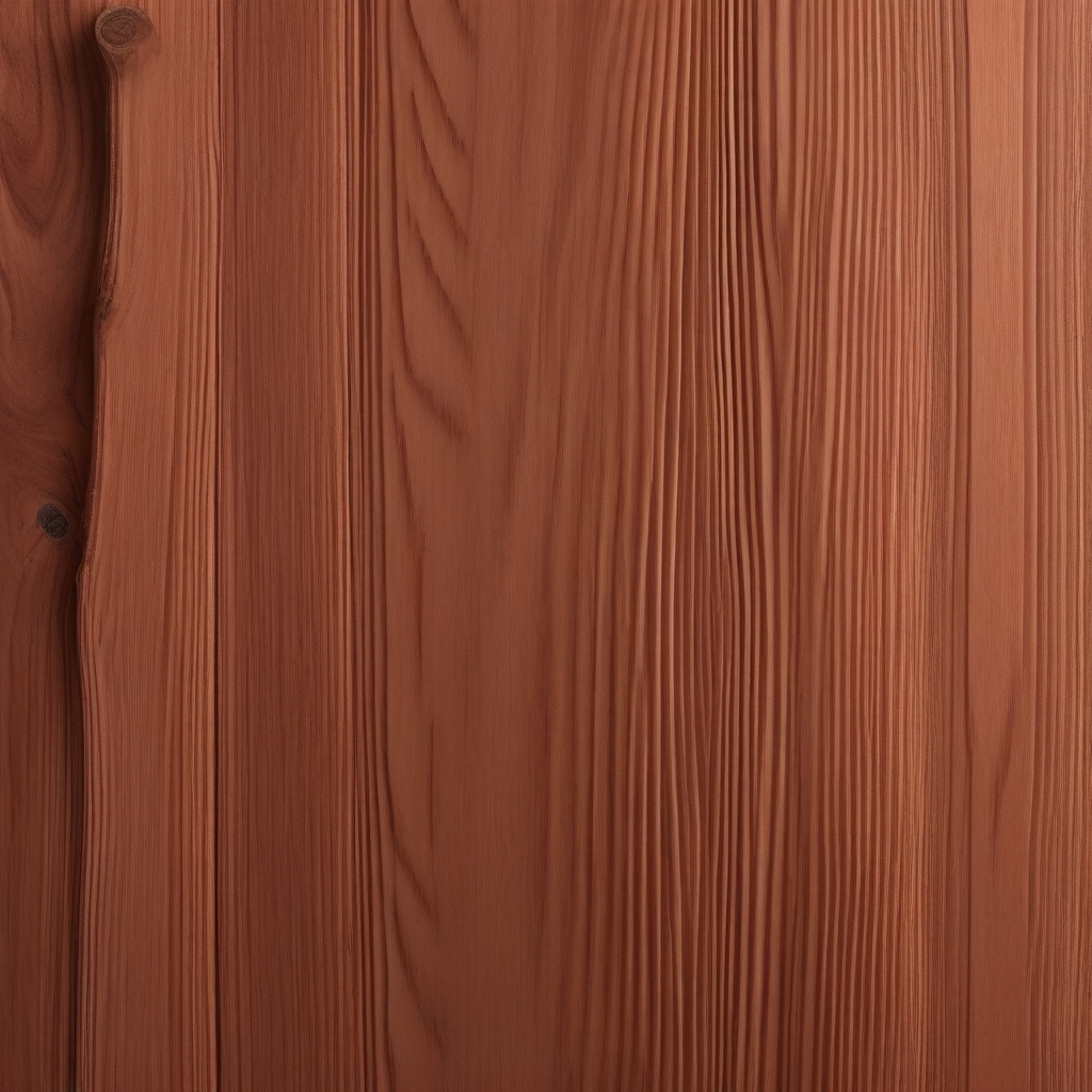 Cedar in a soft, reddish hue with a matte, rustic appearance top view, product photoshoot realistic background, hyper detail, high resolution