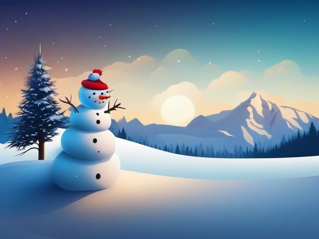 Snowman Background  