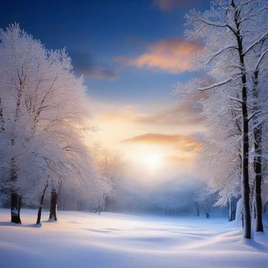 Snow Background Wallpaper - free winter scene background  