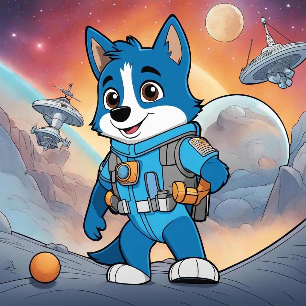 bluey coloring pages - bluey and bingo embark on a space adventure. 