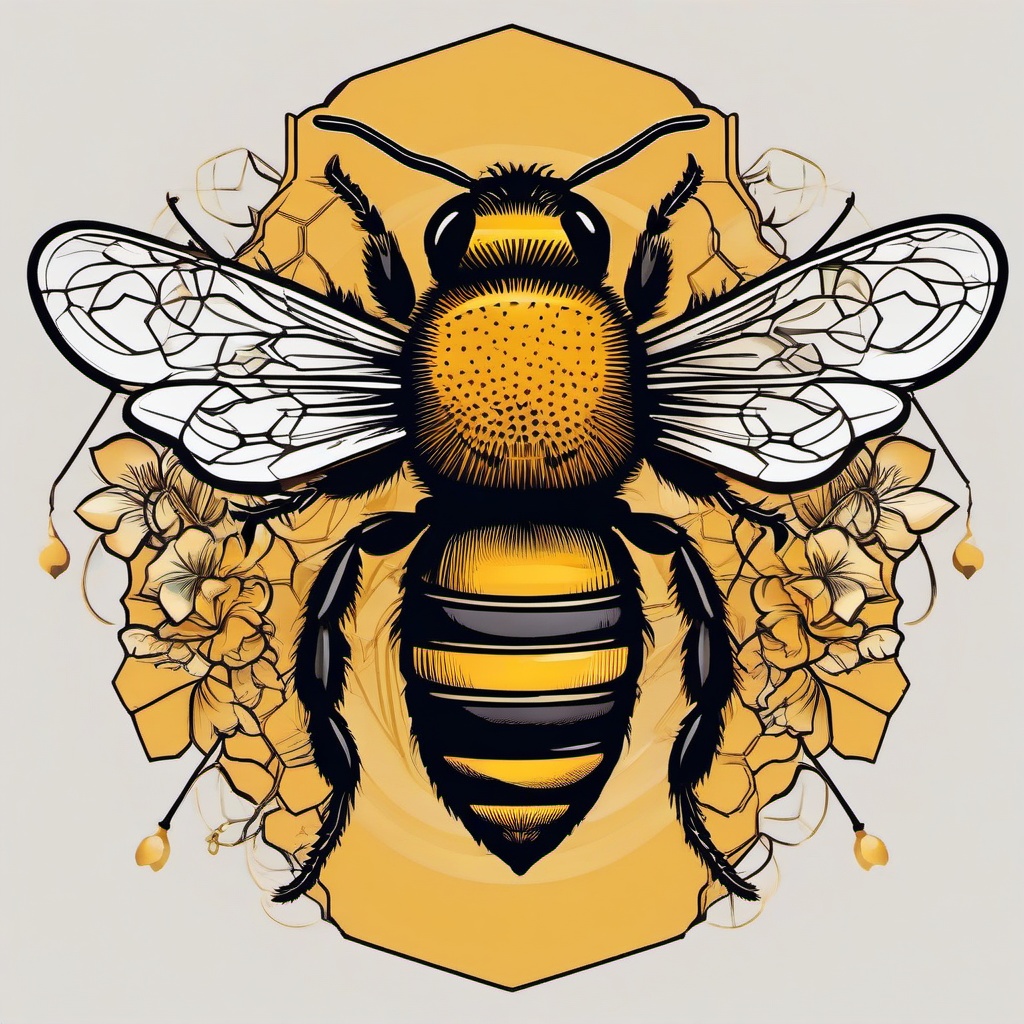 honey bee tattoo small  vector tattoo design