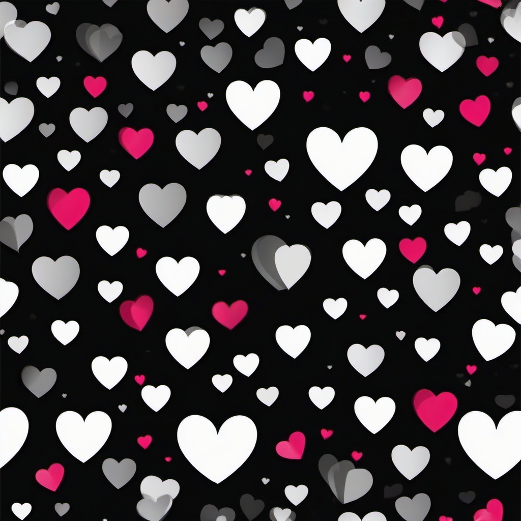 Heart Background Wallpaper - black background with love heart  