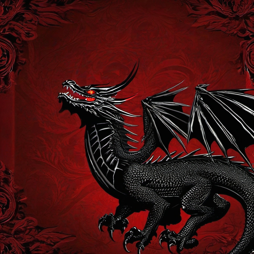 Red Background Wallpaper - red eyes black dragon wallpaper  