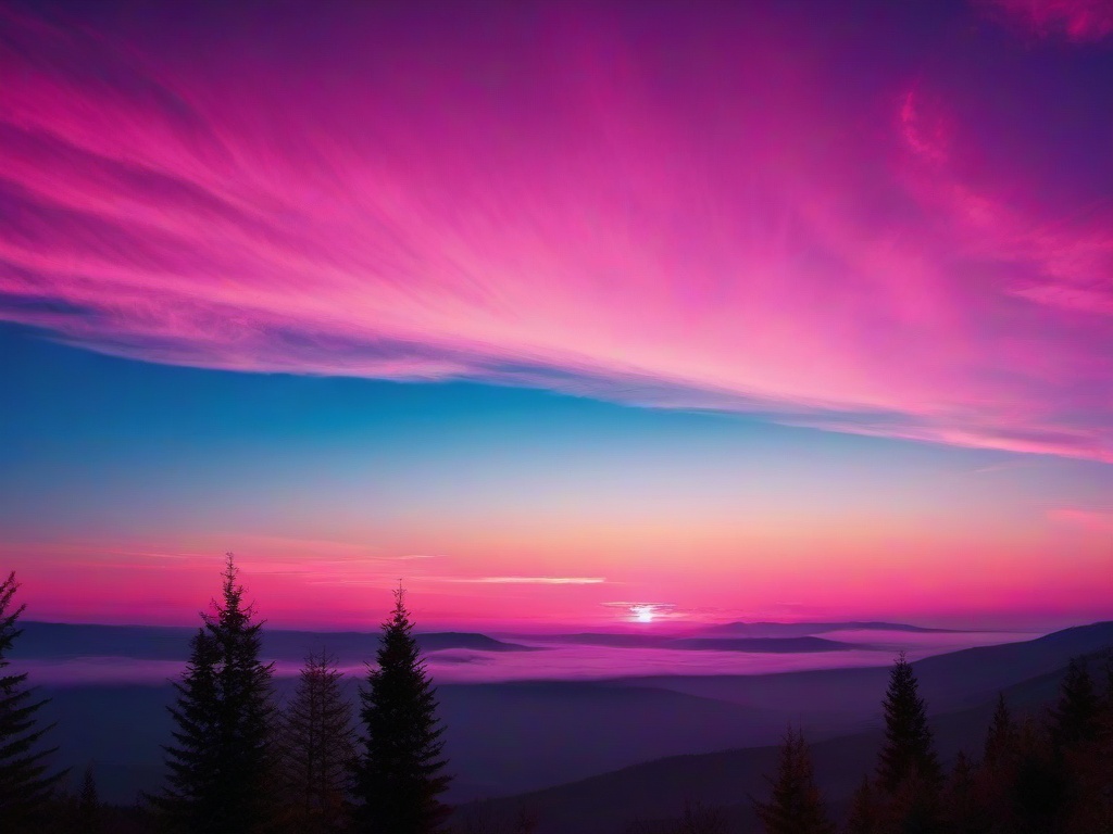 Pink Blue Sky Wallpaper  ,desktop background wallpaper