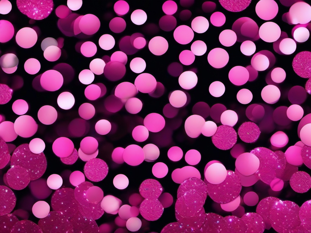 Pink Glitter Black Background  