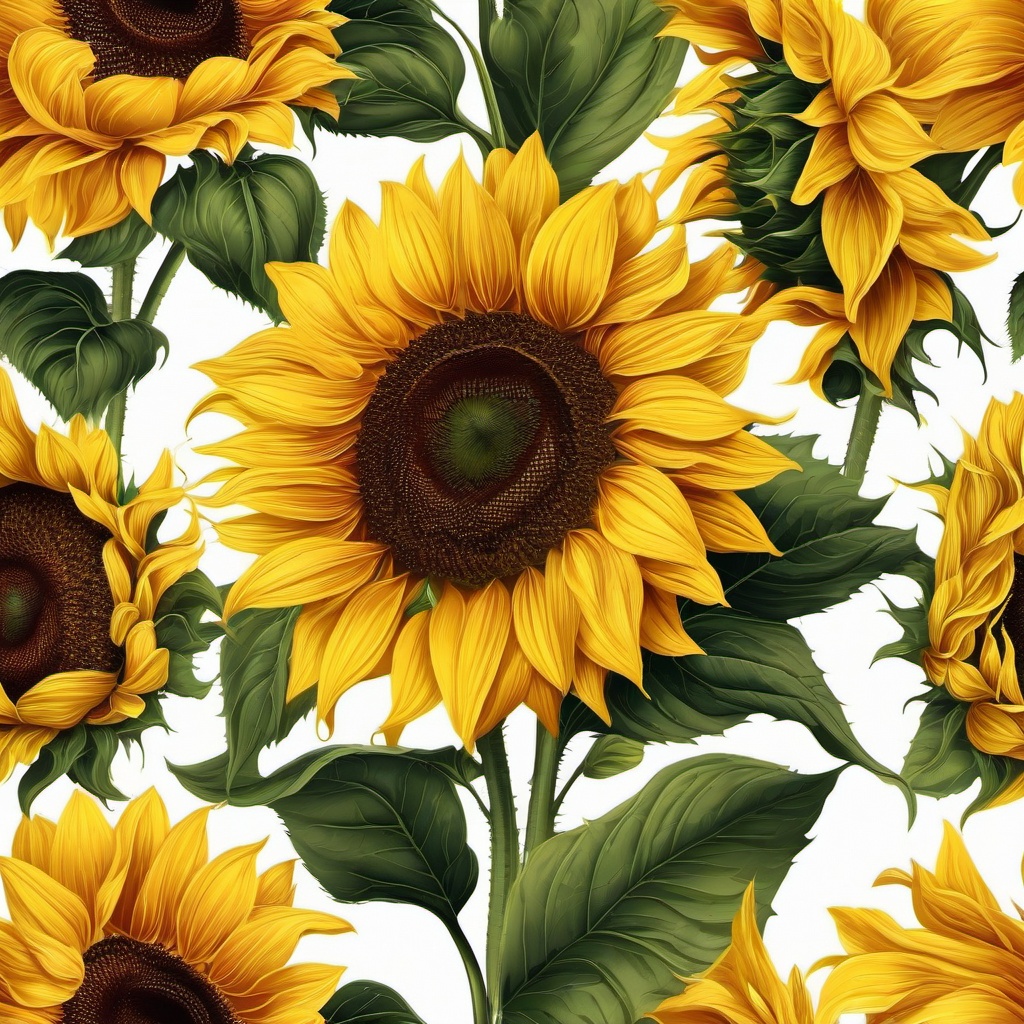 Sunflower Background Wallpaper - white background with sunflowers  