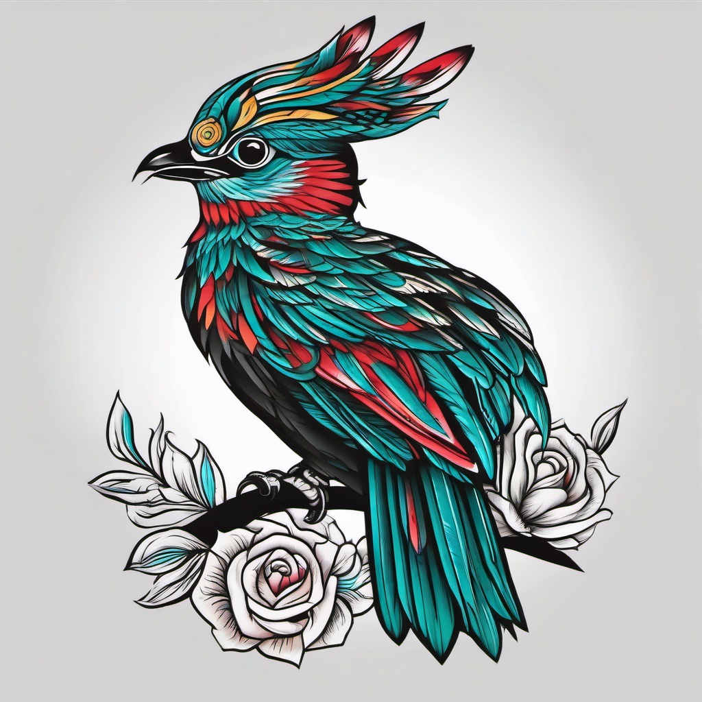 xochiquetzal tattoo  simple vector color tattoo