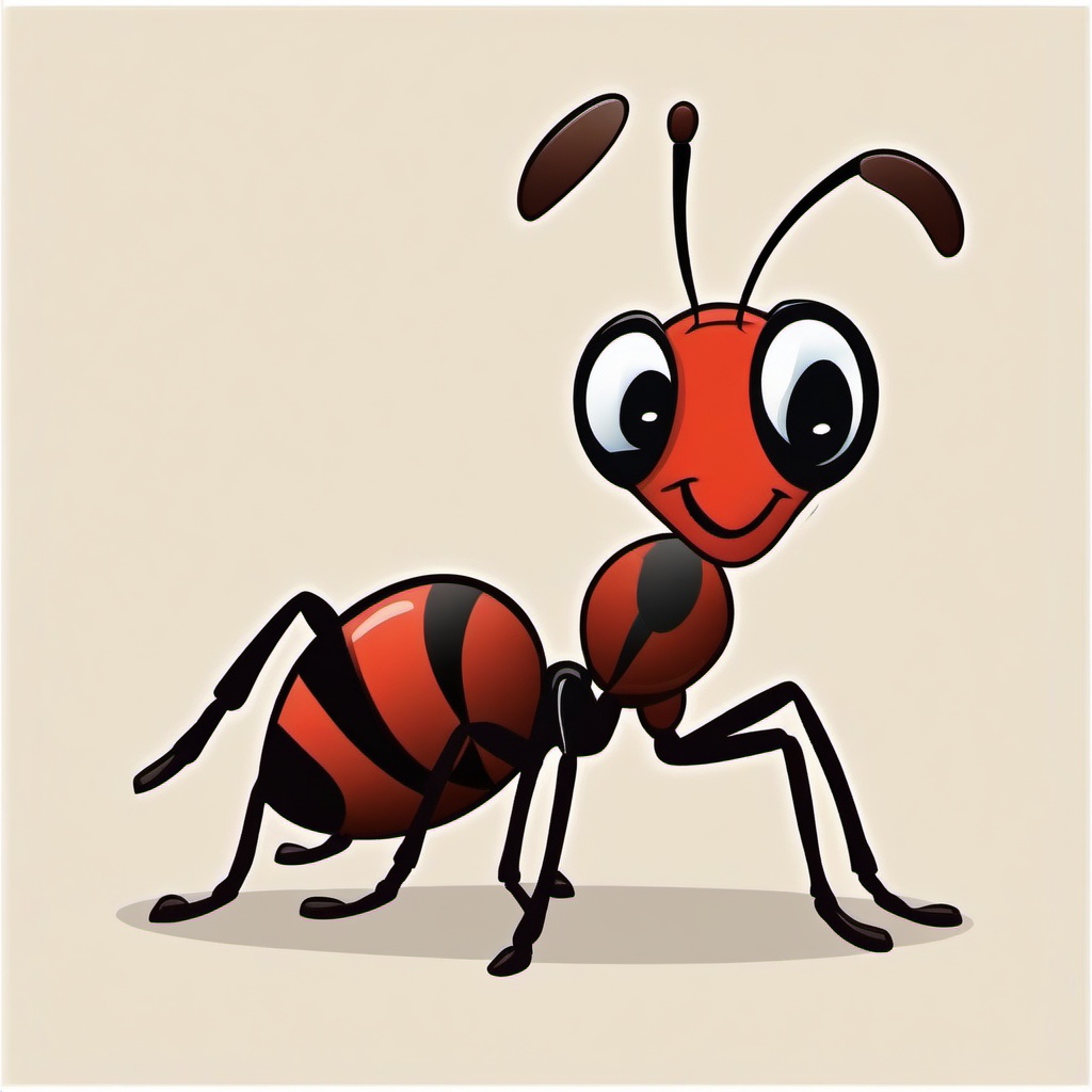 Ant clipart - ant in a funny pose  clipart