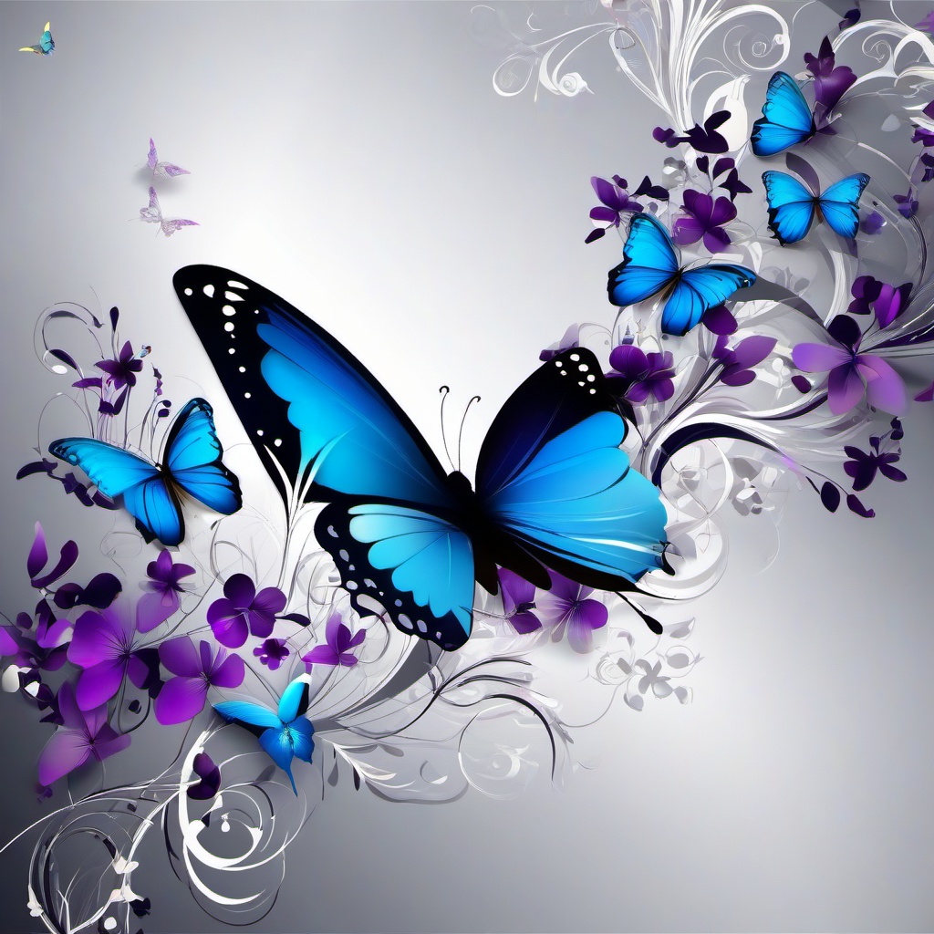 Butterfly Background Wallpaper - butterfly background white  