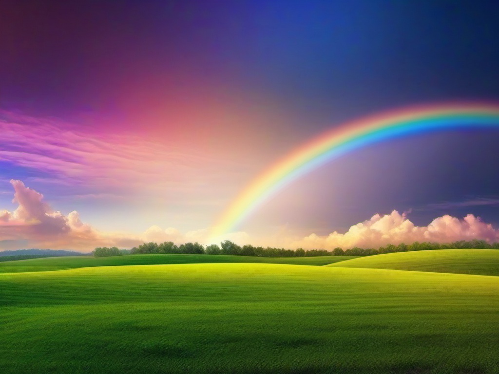 Sky Background With Rainbow  ,desktop background wallpaper