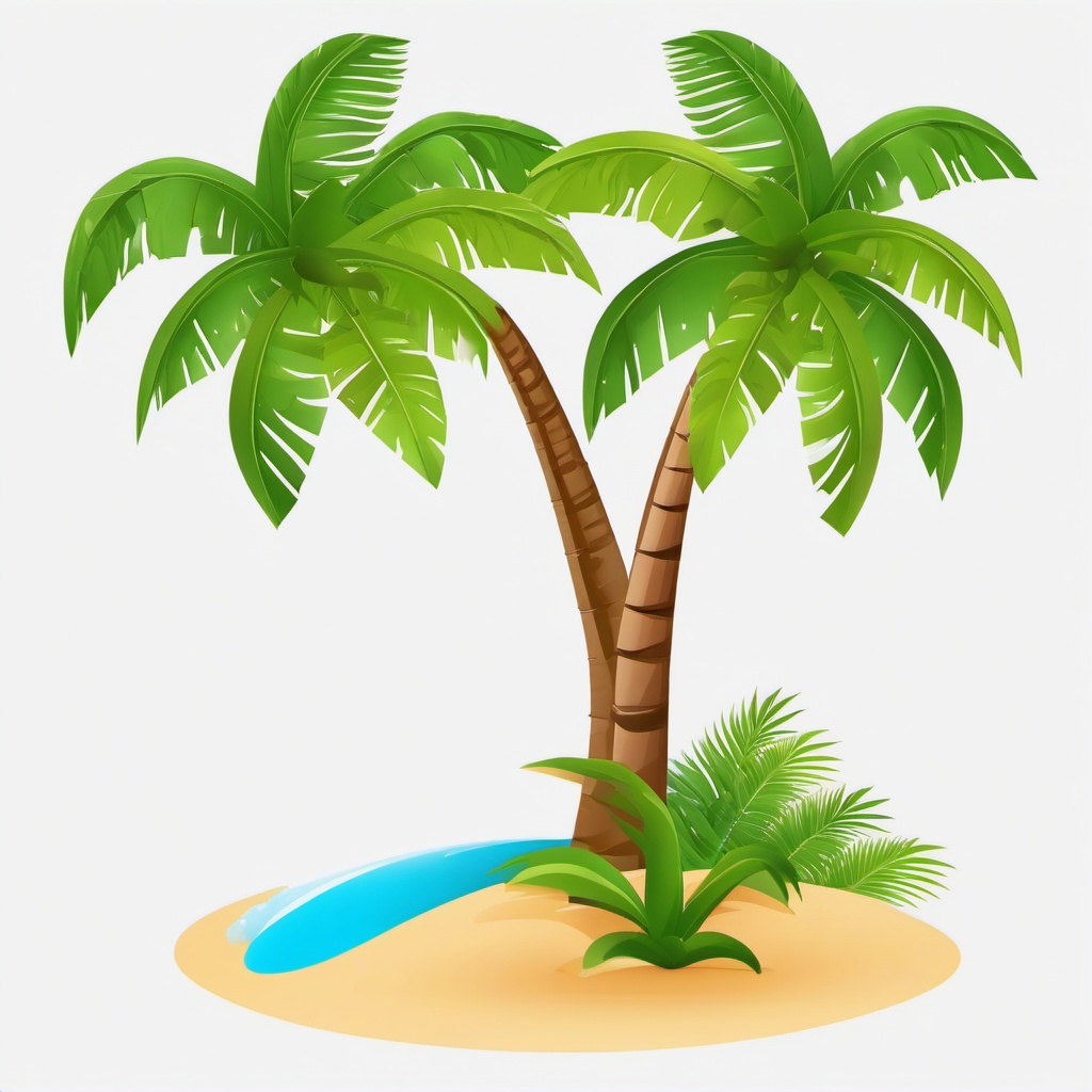 Palm Tree clipart - palm tree with coconuts  clipart