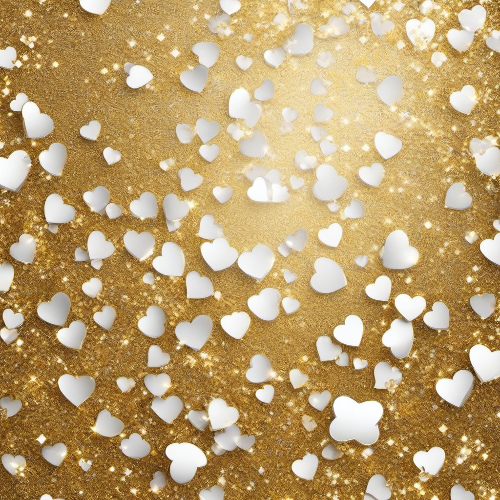 Glitter background - white gold glitter background  