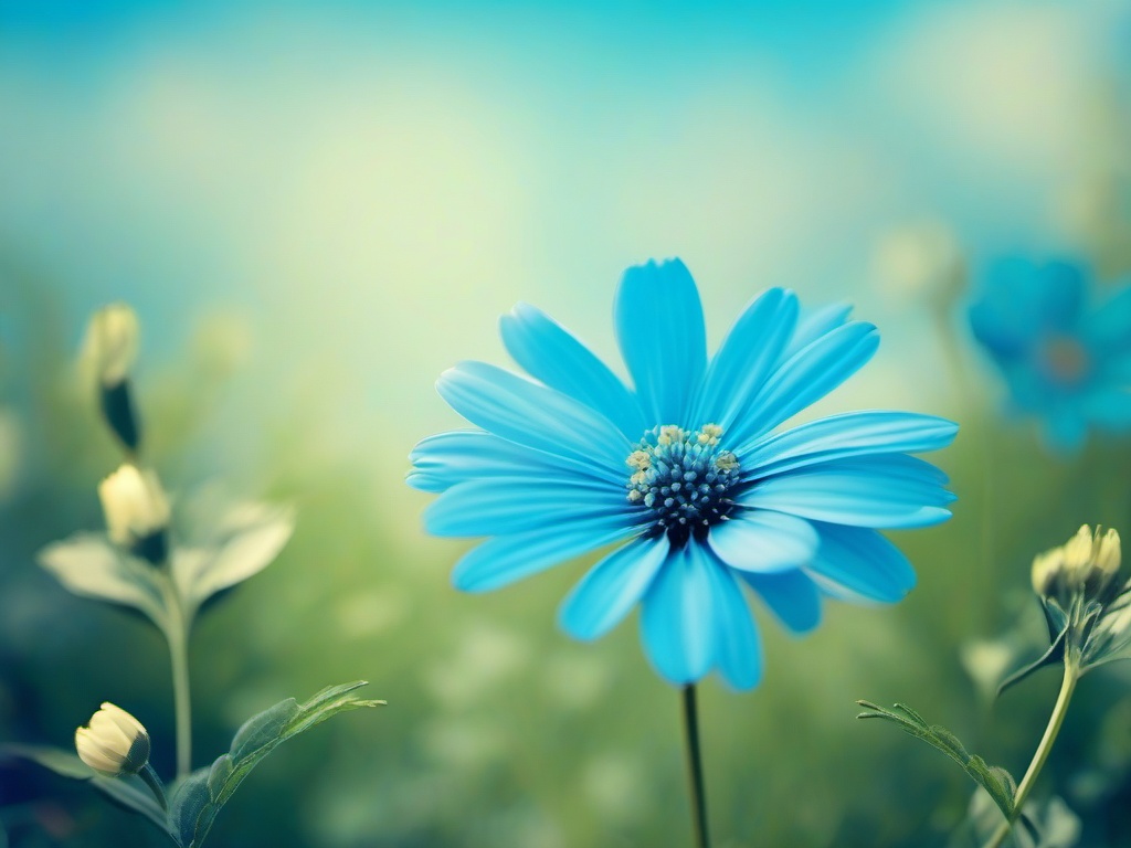 Sky Blue Flower Wallpaper  ,desktop background wallpaper