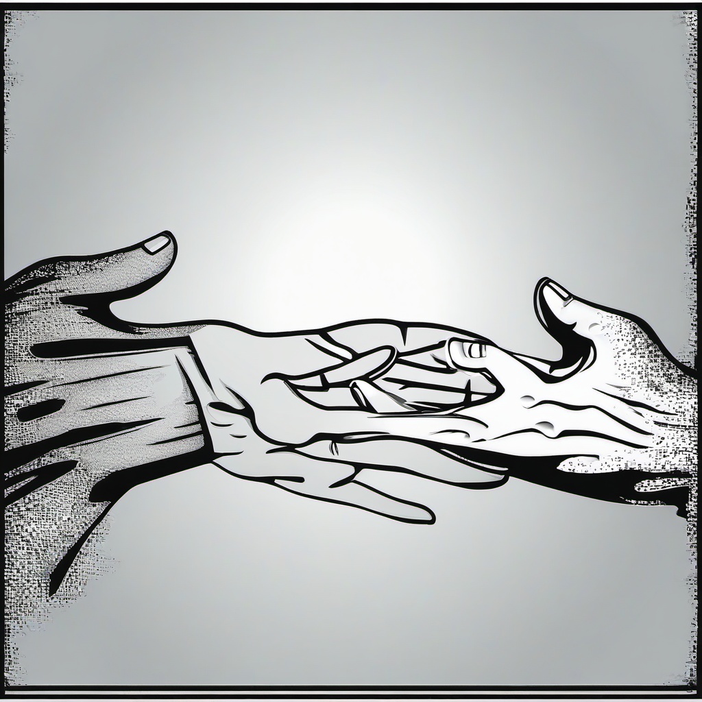 Hands clipart - hands reaching out to help someone  