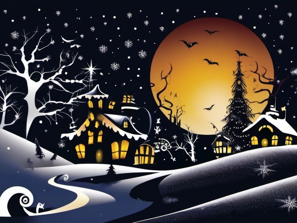 Nightmare Before Christmas Christmas Background  