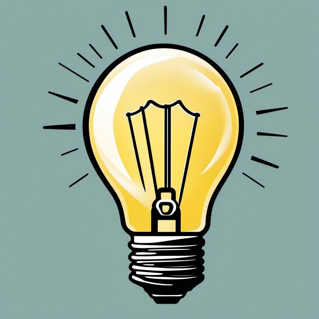 Lightbulb clipart - lightbulb with a creative idea inside  