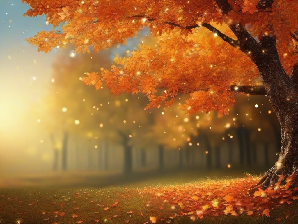 Sparkly Fall Background  