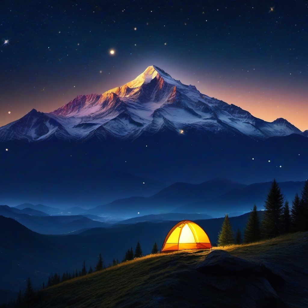 Mountain Background Wallpaper - starry mountain background  