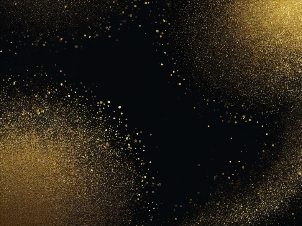 Gold Black Glitter Background  