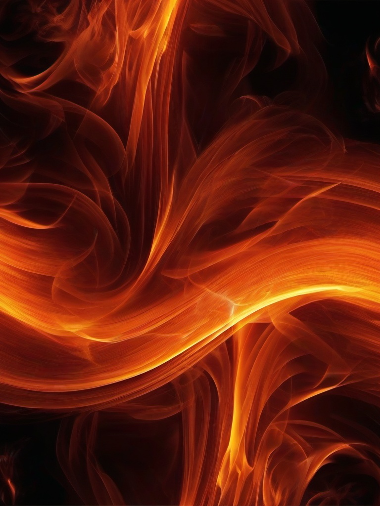 Fire Wallpaper - Hot blaze with swirling smoke  background wallpaper