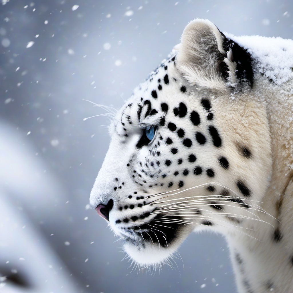 Snow Background Wallpaper - white leopard background  