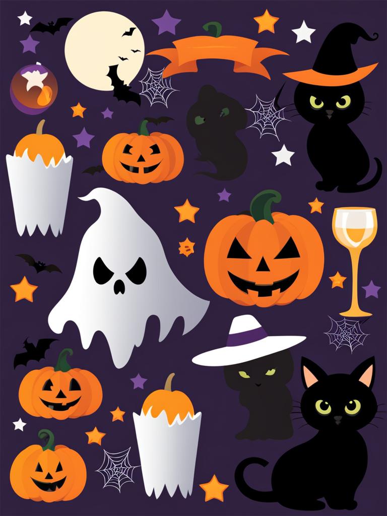 halloween clipart - spooky halloween-themed design. 