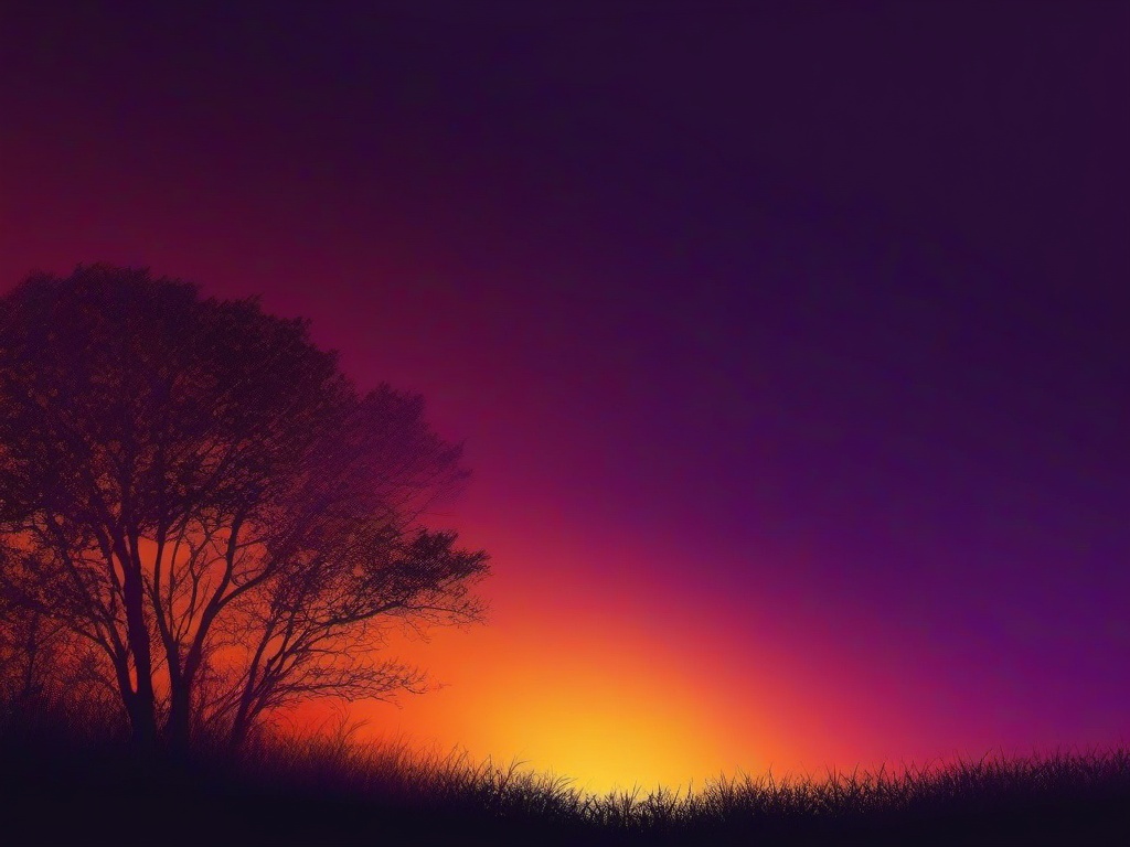 Sunset Wallpaper - Golden sky fading into dark purple.  sunset background