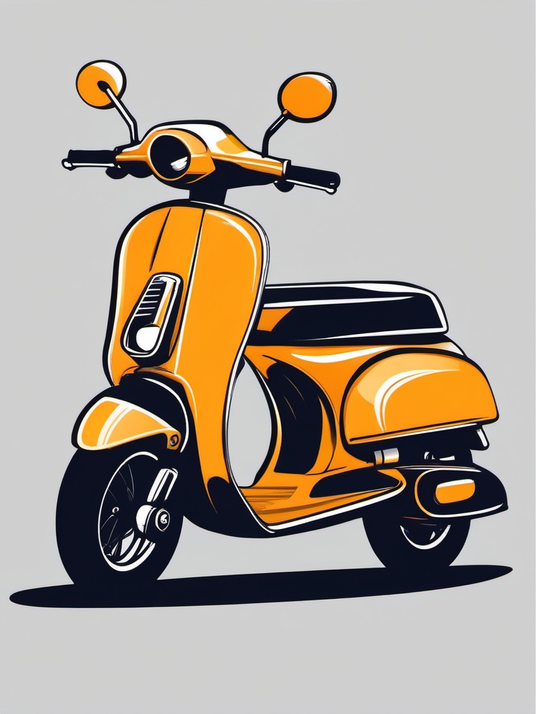 Scooter Clipart - A zippy scooter perfect for urban adventures.  color vector clipart, minimal style